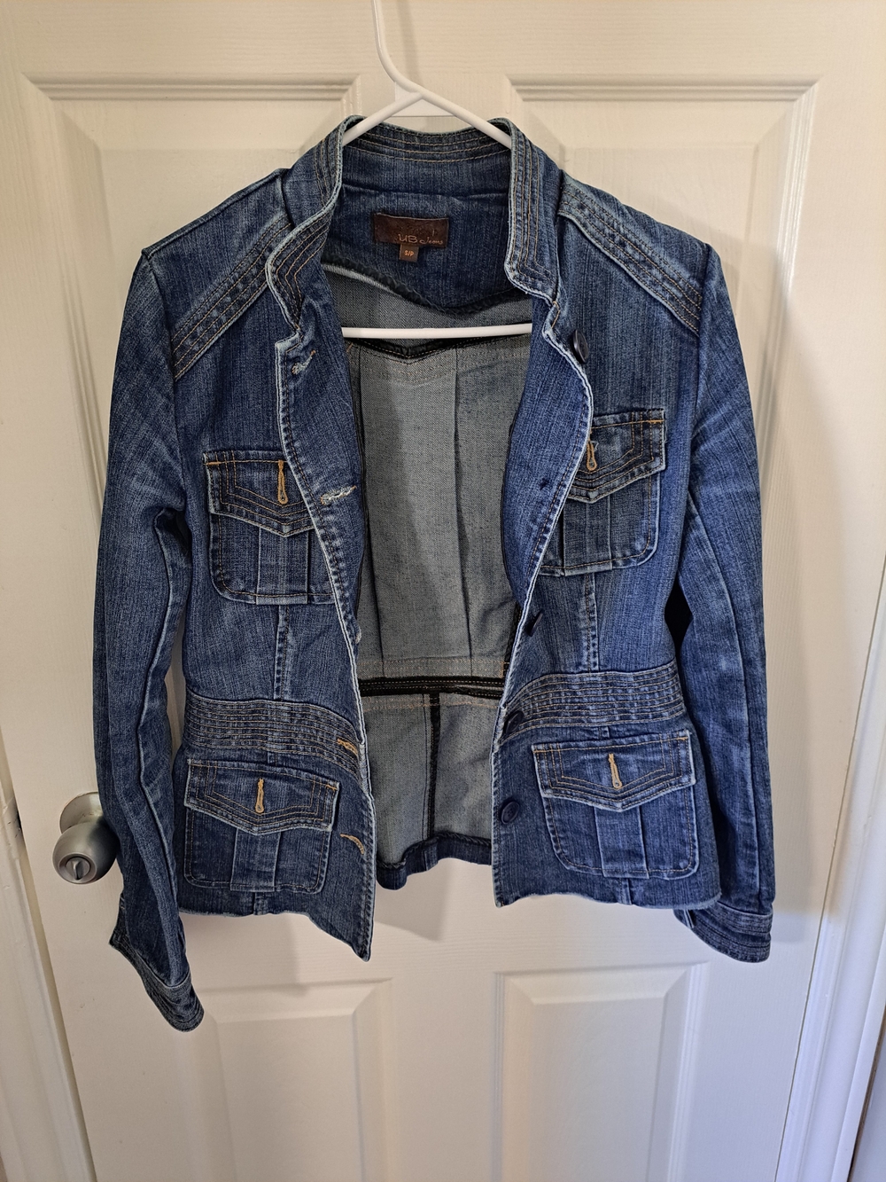 Women's Urban Behaviour Y2k Jean Jacket Fitted Strech